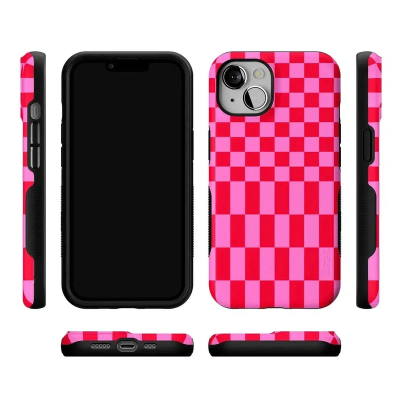 Vibe Check | Pink Checkerboard Case Phone Case Casetry 