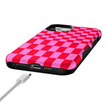 Vibe Check | Pink Checkerboard Case Phone Case Casetry 