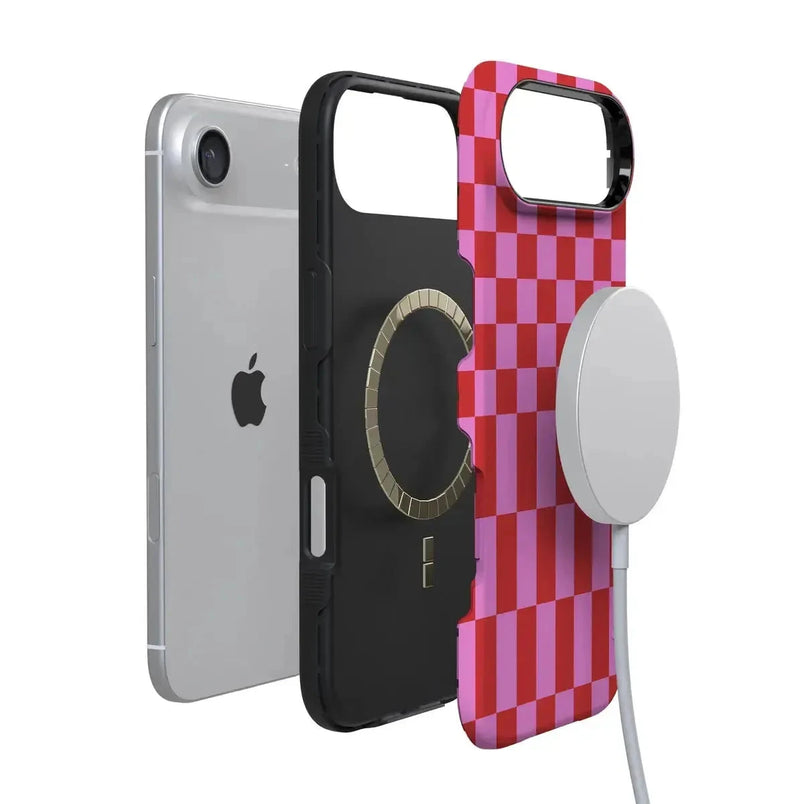 Vibe Check | Pink Checkerboard Case Phone Case Casetry 