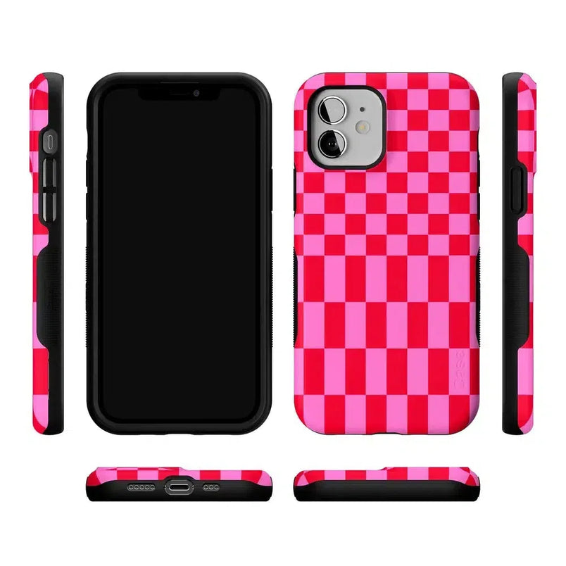 Vibe Check | Pink Checkerboard Case Phone Case Casetry 
