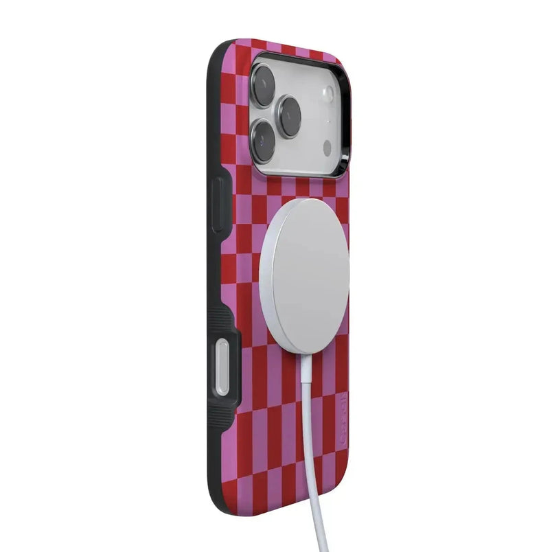 Vibe Check | Pink Checkerboard Case Phone Case Casetry 