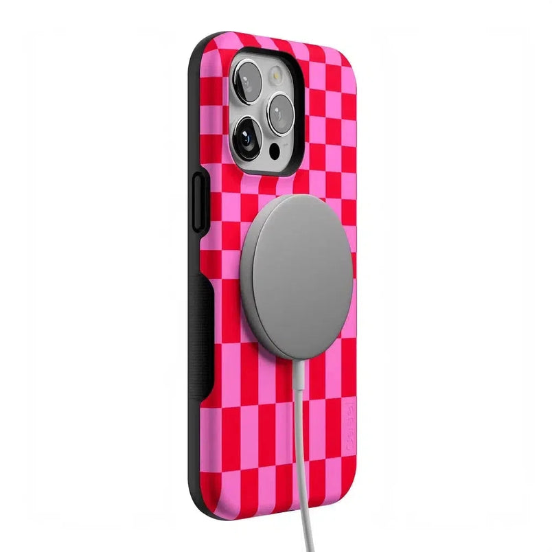 Vibe Check | Pink Checkerboard Case Phone Case Casetry 