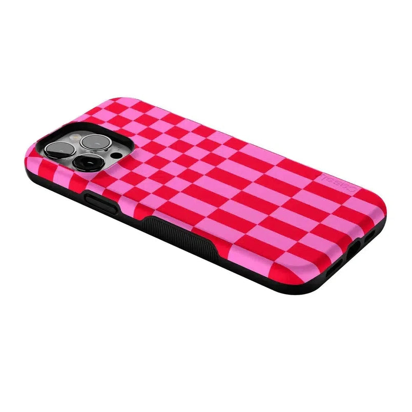 Vibe Check | Pink Checkerboard Case Phone Case Casetry 