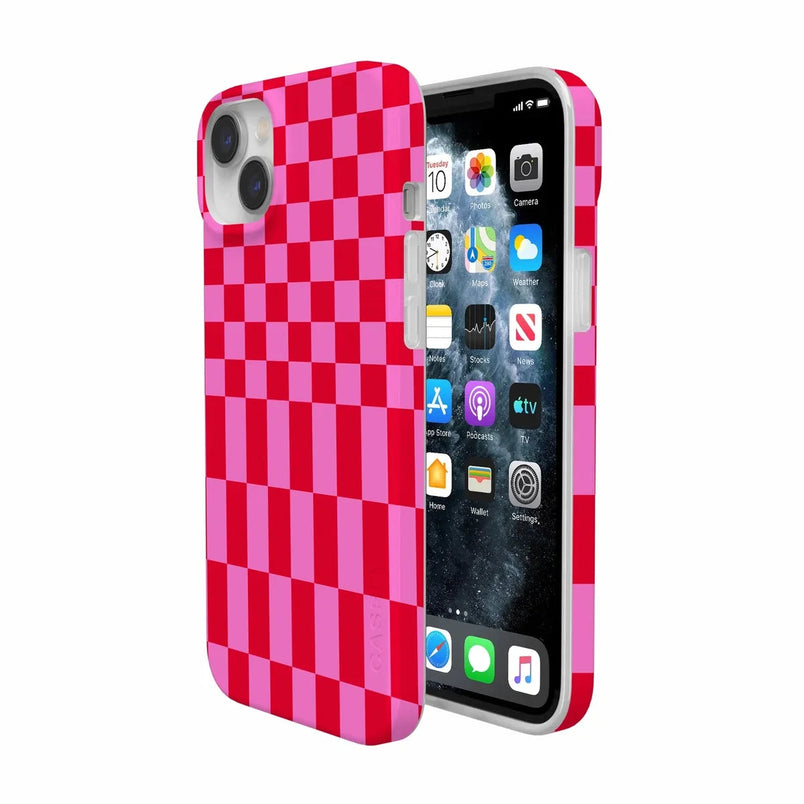 Vibe Check | Pink Checkerboard Case Phone Case Casetry 
