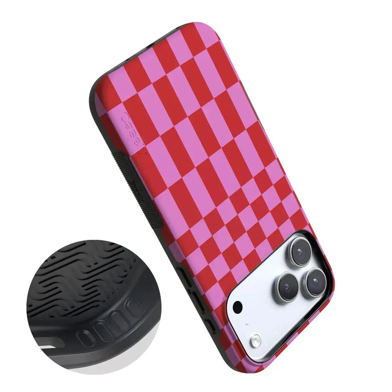 Vibe Check | Pink Checkerboard Case Phone Case Casetry 