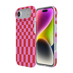 Vibe Check | Pink Checkerboard Case Phone Case Casetry 