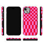 Vibe Check | Pink Checkerboard Case Phone Case Casetry 