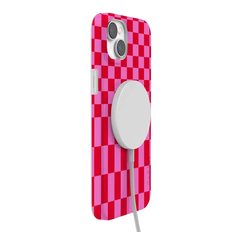 Vibe Check | Pink Checkerboard Case Phone Case Casetry 