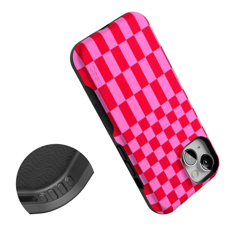 Vibe Check | Pink Checkerboard Case Phone Case Casetry 