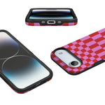 Vibe Check | Pink Checkerboard Case Phone Case Casetry 