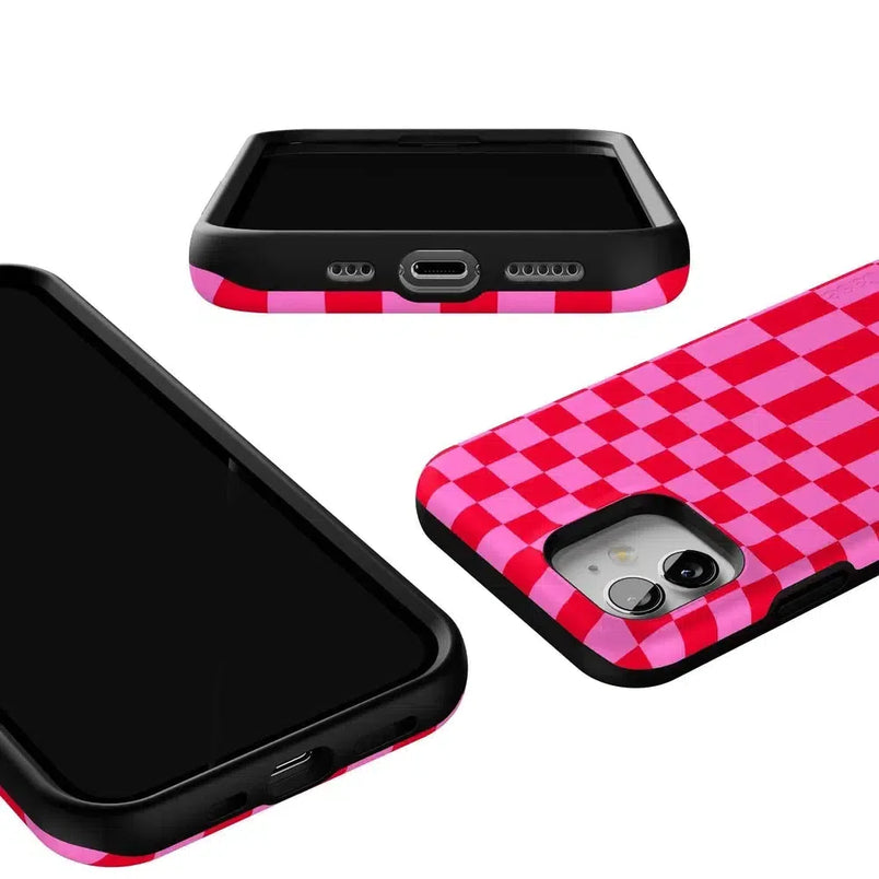 Vibe Check | Pink Checkerboard Case Phone Case Casetry 