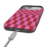 Vibe Check | Pink Checkerboard Case Phone Case Casetry 