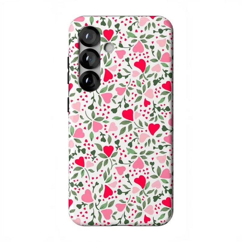 Vines of Love | Floral Heart Case Phone Case Casetry Essential + MagSafe® Galaxy S25