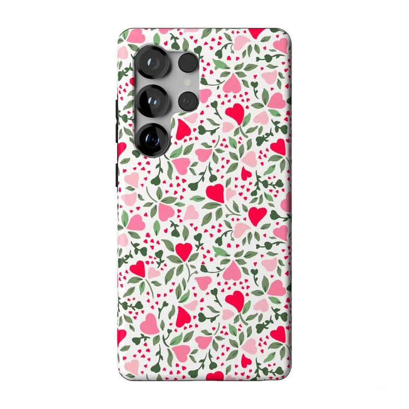 Vines of Love | Floral Heart Case Phone Case Casetry Essential + MagSafe® Galaxy S25 Ultra