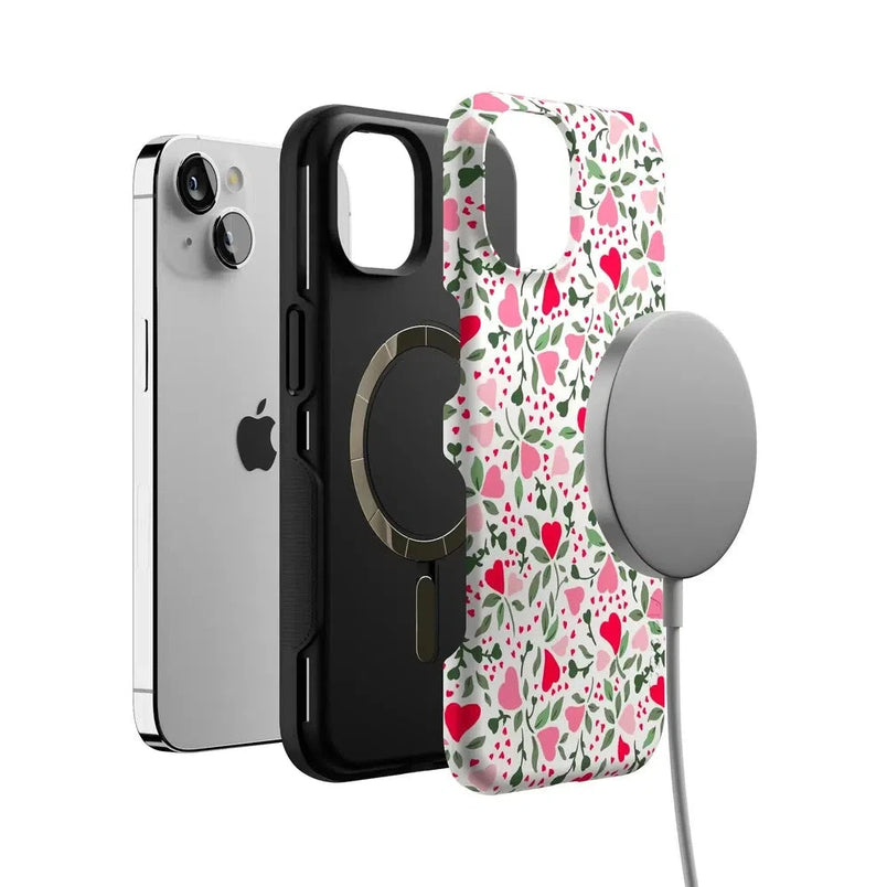 Vines of Love | Floral Heart Case Phone Case Casetry 
