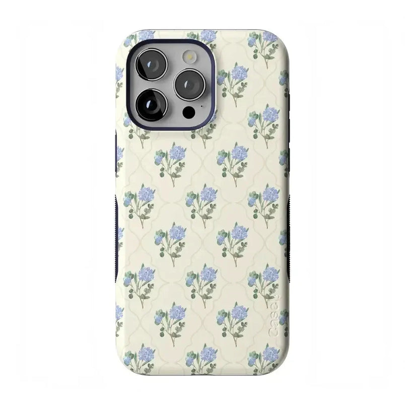 Vintage Garden | Blue Hydrangea Case iPhone Case get.casely Bold Flex + MagSafe® iPhone 15 Pro Max 