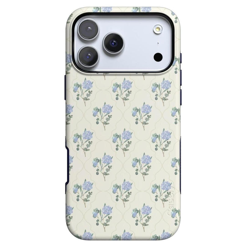 Vintage Garden | Blue Hydrangea Case iPhone Case get.casely Bold + MagSafe® iPhone 17 Pro Max 