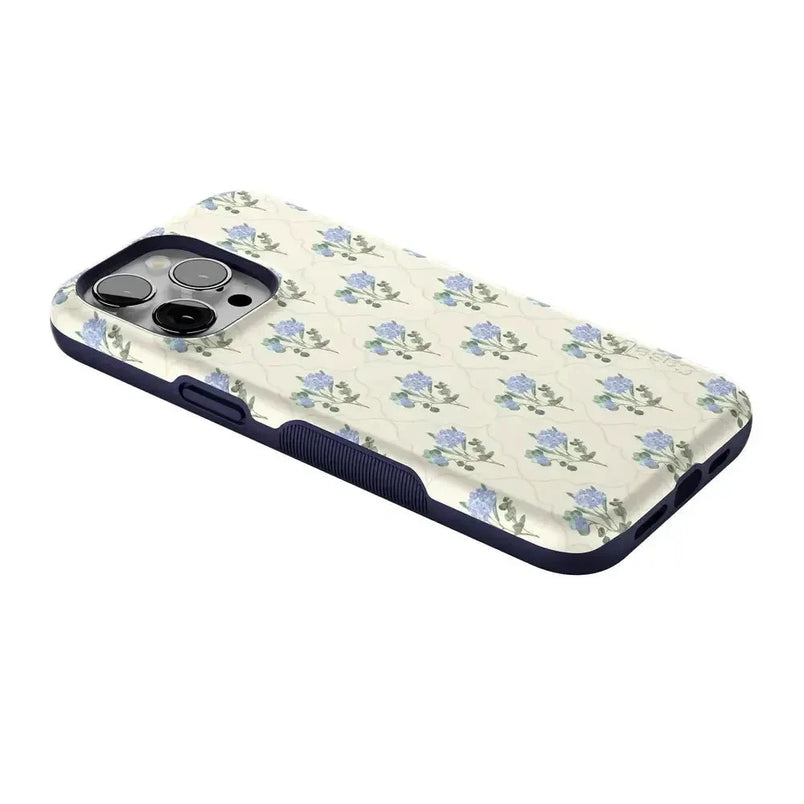 Vintage Garden | Blue Hydrangea Case iPhone Case get.casely 
