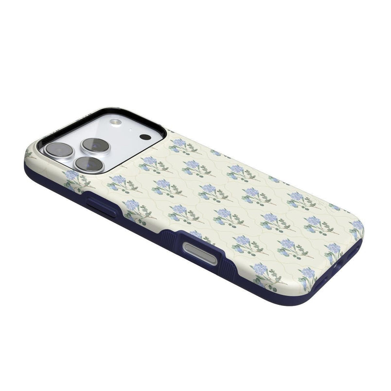 Vintage Garden | Blue Hydrangea Case iPhone Case get.casely 