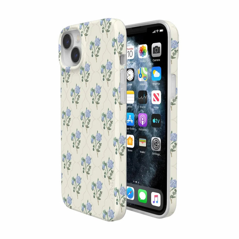 Vintage Garden | Blue Hydrangea Case iPhone Case get.casely 