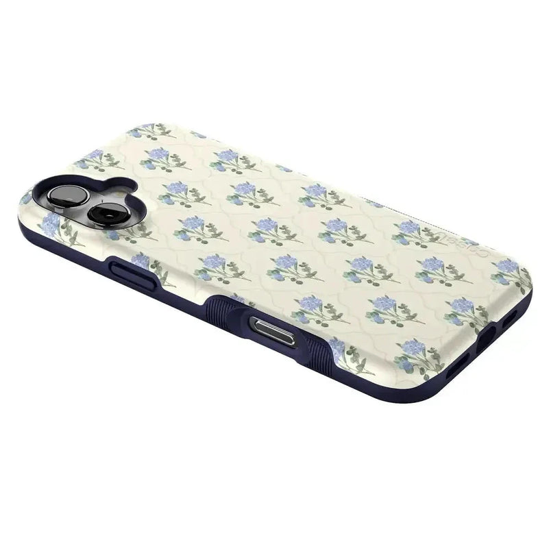 Vintage Garden | Blue Hydrangea Case iPhone Case get.casely 