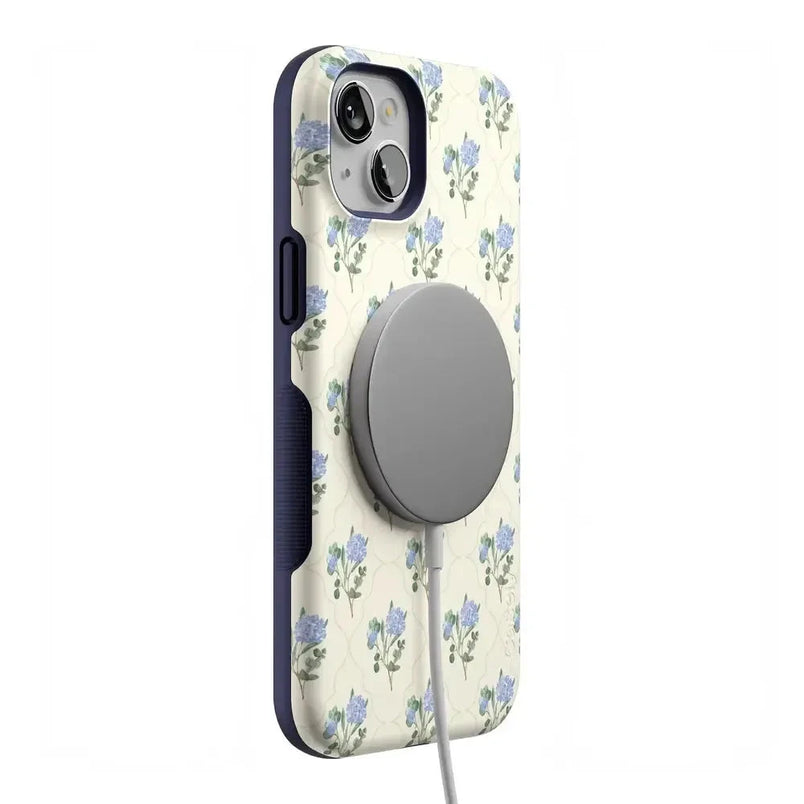 Vintage Garden | Blue Hydrangea Case iPhone Case get.casely 