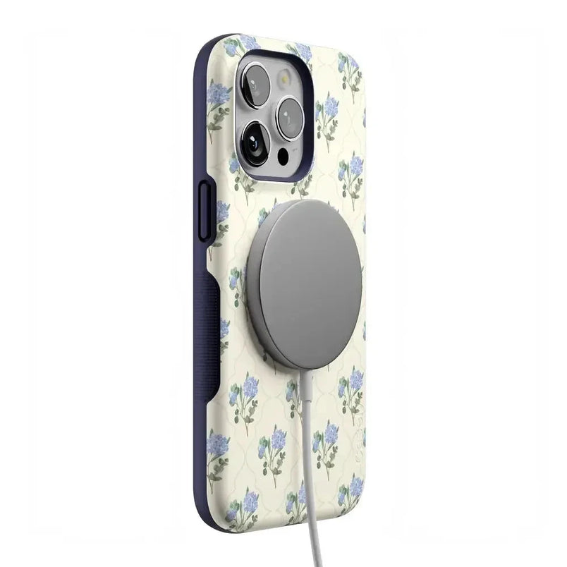 Vintage Garden | Blue Hydrangea Case iPhone Case get.casely 