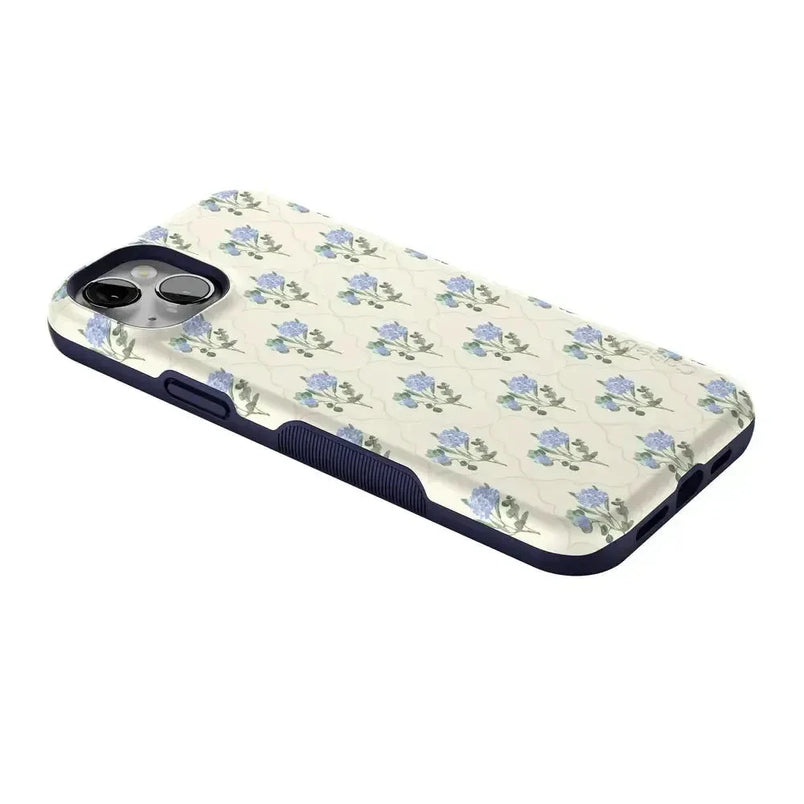Vintage Garden | Blue Hydrangea Case iPhone Case get.casely 