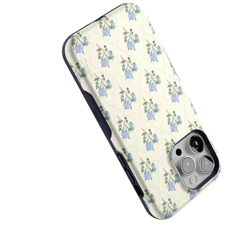 Vintage Garden | Blue Hydrangea Case iPhone Case get.casely 