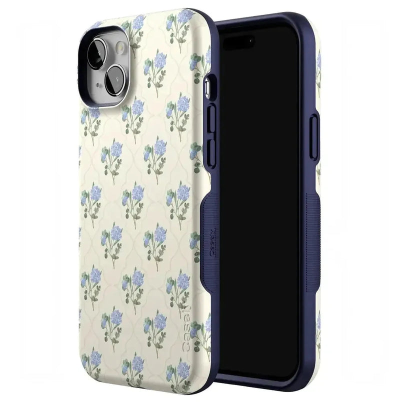 Vintage Garden | Blue Hydrangea Case iPhone Case get.casely 