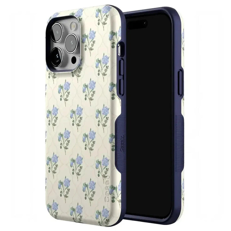 Vintage Garden | Blue Hydrangea Case iPhone Case get.casely 