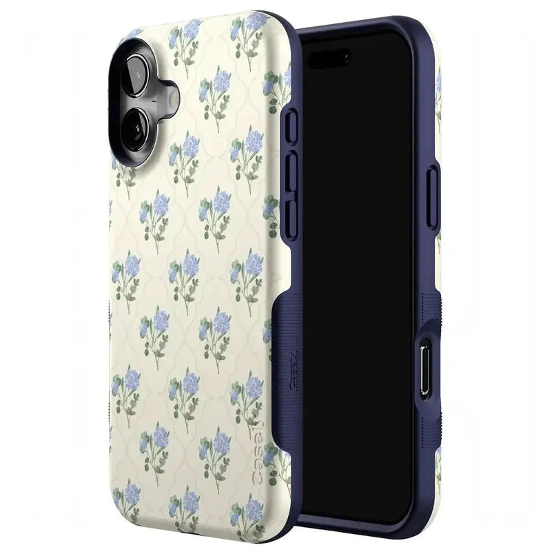 Vintage Garden | Blue Hydrangea Case iPhone Case get.casely 