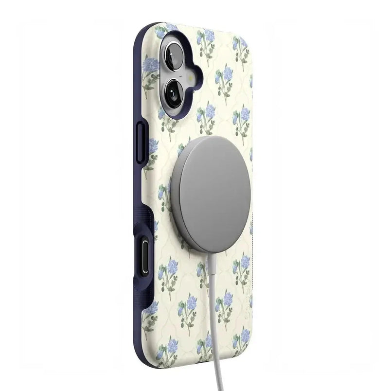 Vintage Garden | Blue Hydrangea Case iPhone Case get.casely 
