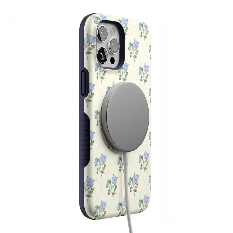 Vintage Garden | Blue Hydrangea Case iPhone Case get.casely 