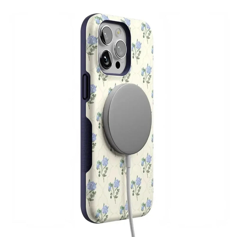 Vintage Garden | Blue Hydrangea Case iPhone Case get.casely 