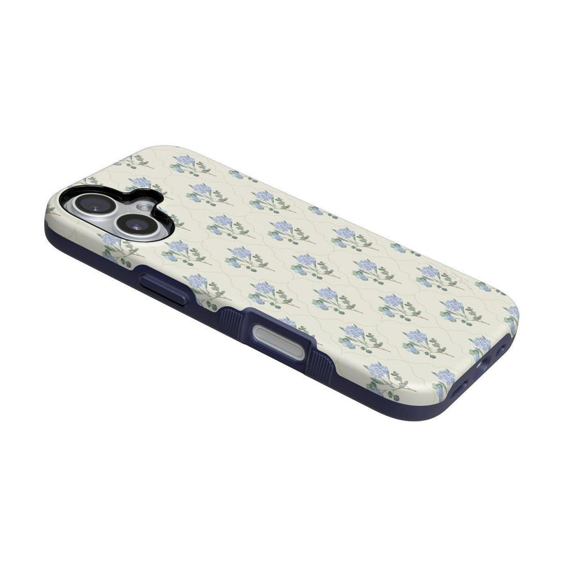 Vintage Garden | Blue Hydrangea Case iPhone Case get.casely 