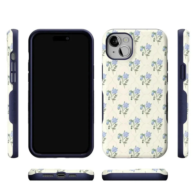 Vintage Garden | Blue Hydrangea Case iPhone Case get.casely 