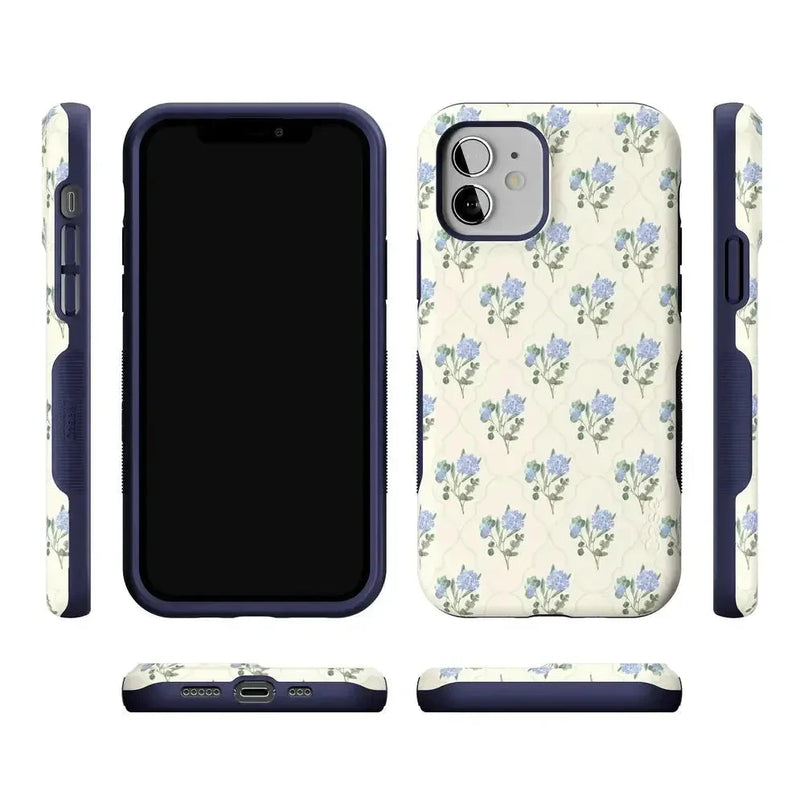 Vintage Garden | Blue Hydrangea Case iPhone Case get.casely 
