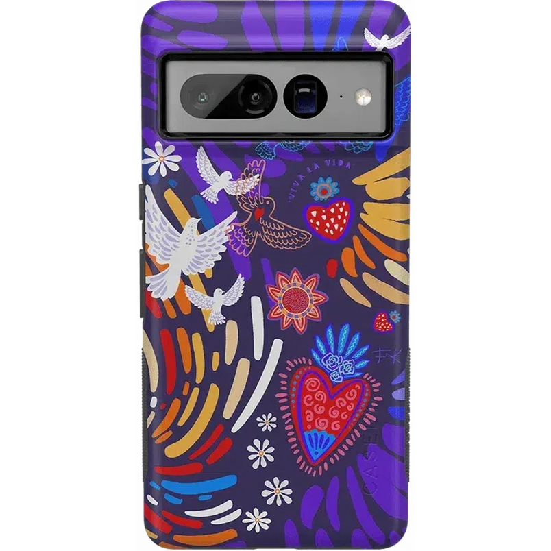 Viva La Vida | Frida Kahlo Collage Floral Google Pixel Case Google Pixel Case get.casely Bold Google Pixel 7 Pro 
