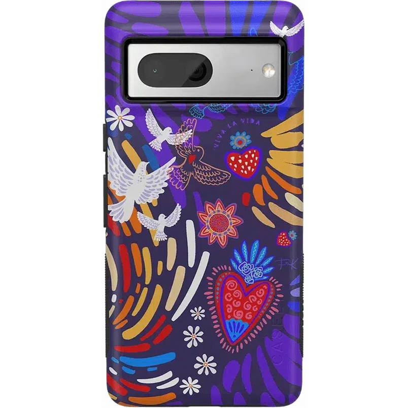 Viva La Vida | Frida Kahlo Collage Floral Google Pixel Case Google Pixel Case get.casely Bold Google Pixel 7 