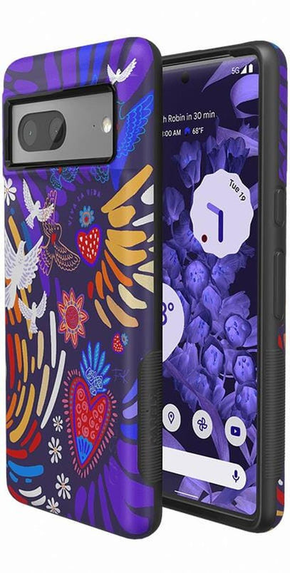 Viva La Vida | Frida Kahlo Collage Floral Google Pixel Case Google Pixel Case get.casely 