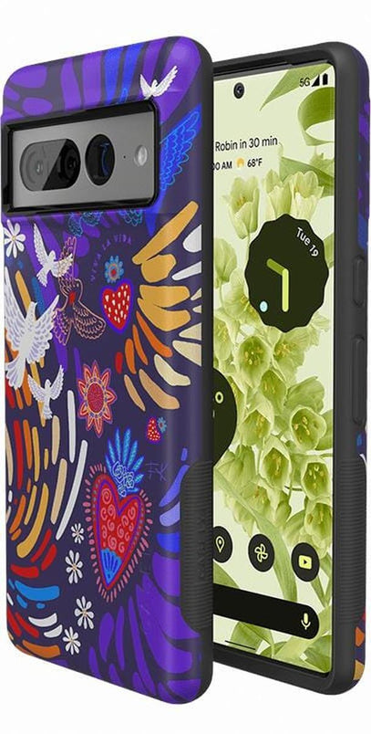 Viva La Vida | Frida Kahlo Collage Floral Google Pixel Case Google Pixel Case get.casely 