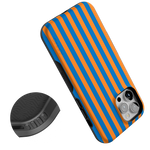 Go New York | Blue & Orange Stripes Case