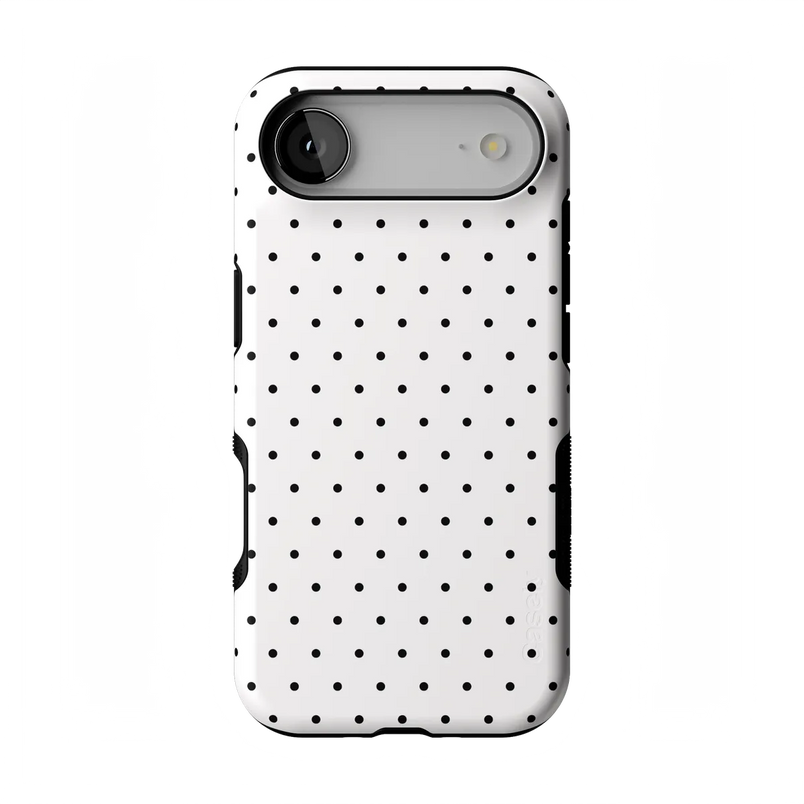 On the Dot | White Polka Dot Case