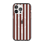 Sunday in Brooklyn | Burgundy Stripes Case - iPhone 13 Pro