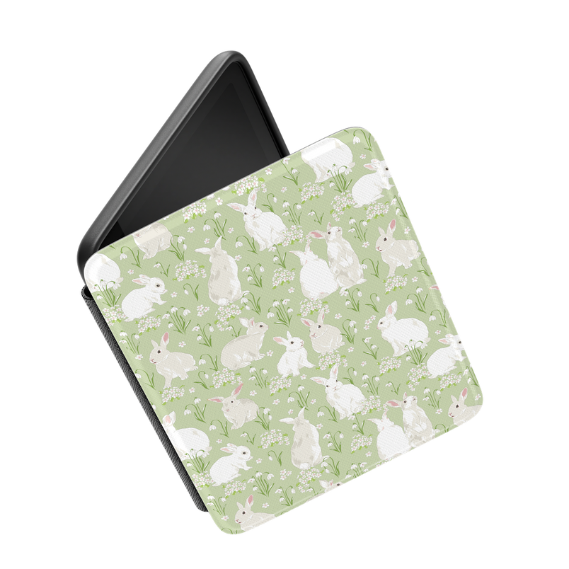 Hop to it | Green Bunny Kindle Case