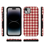 Scarlet Stitch | Red Houndstooth Case