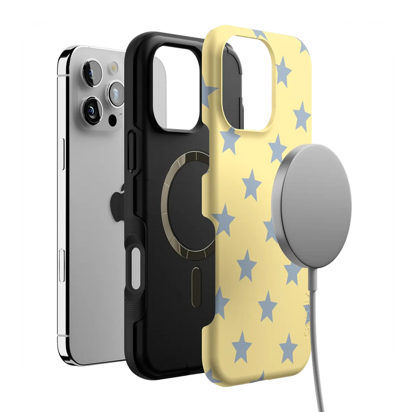 Shine Bright | Butter Yellow Stars Case