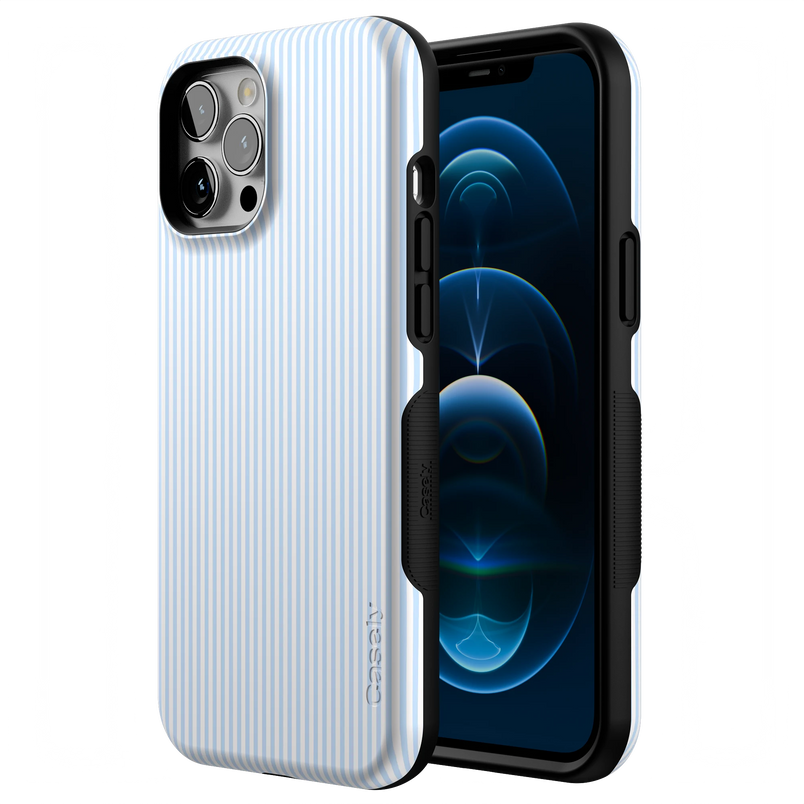 Stripes and the City | Light Blue Pinstripe Case