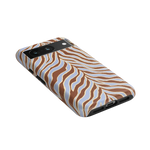 Untamed | Brown & Blue Zebra Case